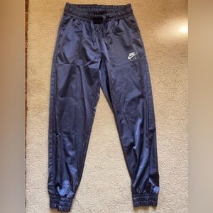 Shiny Dark Blue Nike Pants